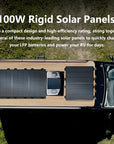 SolarPanel EcoFlow 2x100W | Rigid Solar Panel Kit with Mounting Feet