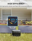 SolarPanel EcoFlow 2x100W | Rigid Solar Panel Kit with Mounting Feet