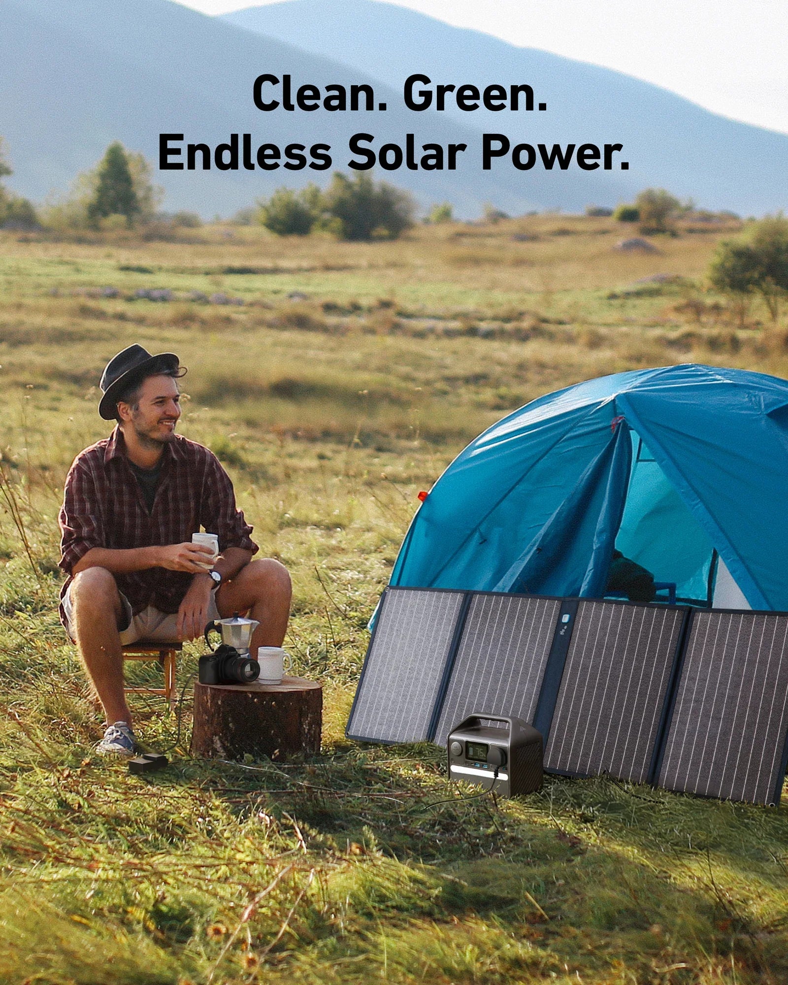 SolarPanel Anker SOLIX PS100 100W | Bifacial Portable Solar Panel