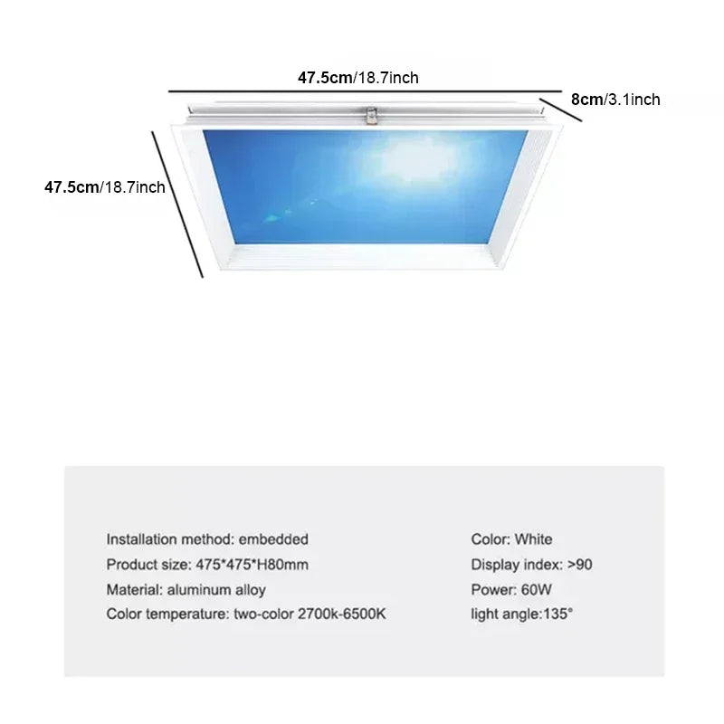 Smart Artificial Sky Lamp | Clear Sky &amp; Sun Simulation